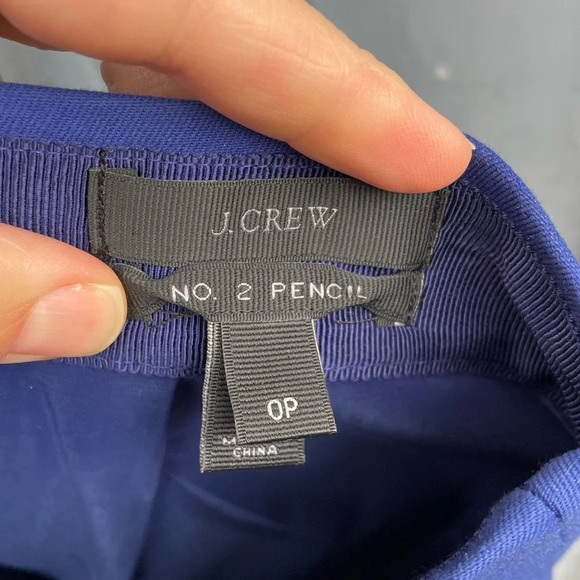 J.Crew No. 2 Pencil Skirt Royal Blue, size 0 - Picture 12 of 13